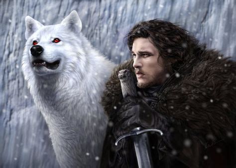 Jon Snow and Ghost by DrKujo.deviantart.com on @DeviantArt | John snow ...