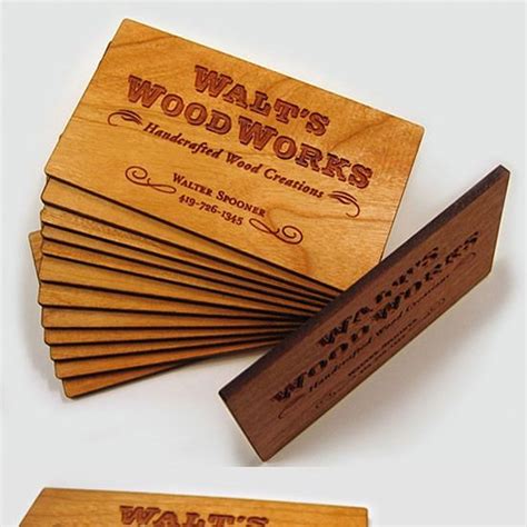 wooden-business-card | Business card design creative, Wood business cards, Unique business cards ...