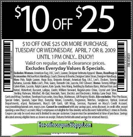 Printable Coupons 2020: Macy's Coupons