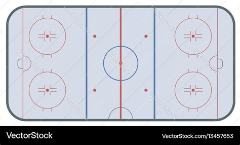 Ice hockey rink Royalty Free Vector Image - VectorStock