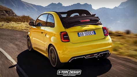 2023 Abarth 500e Virtually Lowers Roof to Preview Upcoming Cabrio Variant - autoevolution