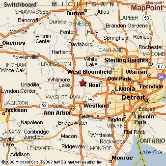 South Lyon, Michigan Area Map & More