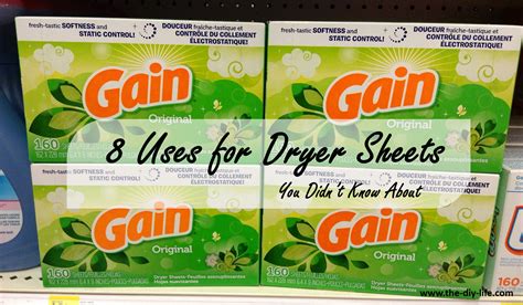 Uses For Dryer Sheets You Didn't Know About - The DIY Life