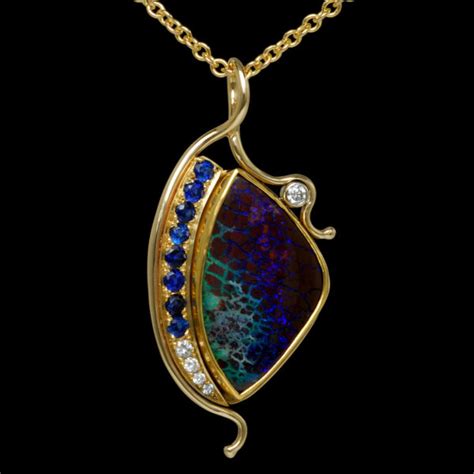 C4562 Boulder Opal Pendant - deJonghe Original Jewelry