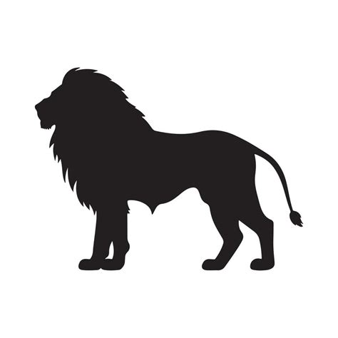 lion silhouette Vector 29193126 Vector Art at Vecteezy