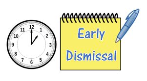 Image result for early dismissal | Early, Clip art, Image