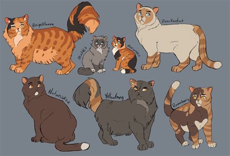 YEEEEES! These are the characters from the first Warriors book I ever read! Yellowfang’s Secret ...