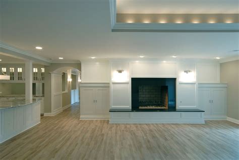 basement accent wall 2015 - Google Search | Basement lighting, Modern basement, Basement design