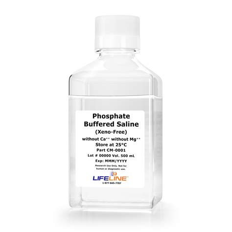 Phosphate Buffered Saline Xeno-Free (PBS XF), 500 mL