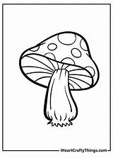 Coloring Pages Of Mushrooms sketch template