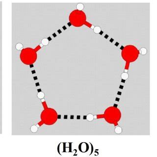 Monocyclic ring structures of water clusters (H2O)4,5,6 calculated at ...