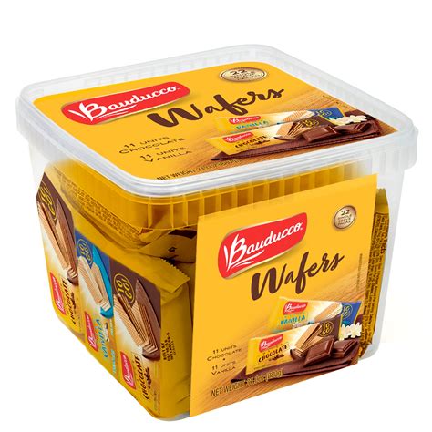 Bauducco Wafers Vanilla/Chocolate 1.41 Oz. BUF00470 - Walmart.com