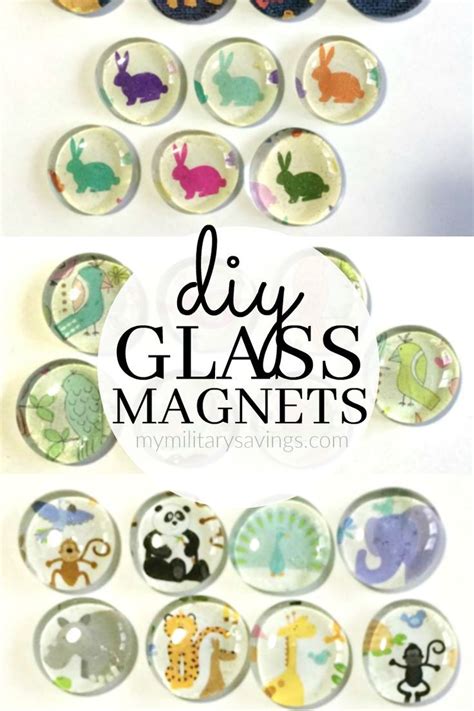 See how to make these super cute DIY glass magnets! Add this to your crafts board! | Magnet ...