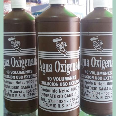 Agua Oxigenada / Peroxido De Hidrogeno X 1 Litro A S/ 4.00 - S/ 4,00 en Mercado Libre