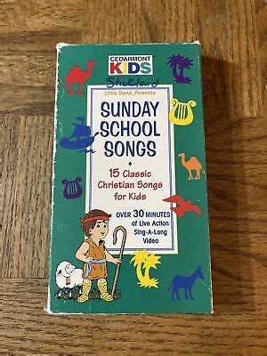 SUNDAY SCHOOL SONGS VHS VCR Video Tape Used Cedarmount Kids RARE $19.00 ...