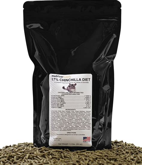 Amazon.com: 17% Chinchilla Pellets, A Complete Feed Formulated to Meet ...