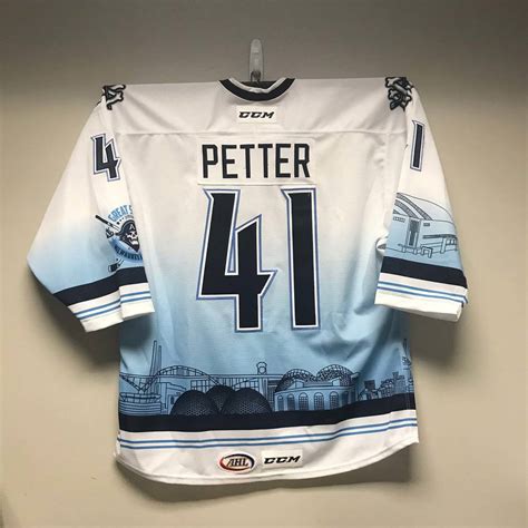 AHL Authentic - Milwaukee Admirals Great Skate Warm-Up Jersey Worn by #41 Emil Pettersson