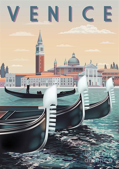 Venice poster Digital Art by Alver Studio | Fine Art America