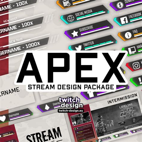 Animated Apex Twitch Overlay Package for Apex Streamers - Etsy