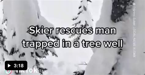 Skier rescues a trapped snowboarder - 9GAG