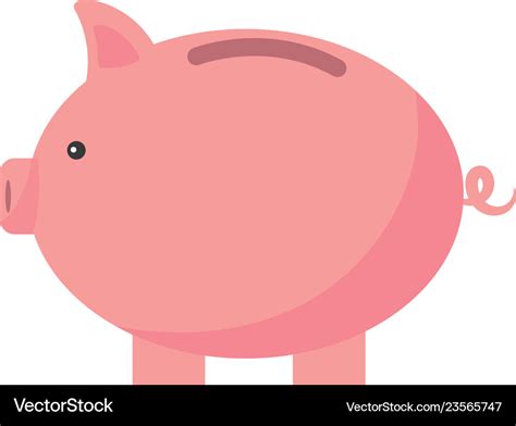 Piggy bank cartoon Royalty Free Vector Image - VectorStock