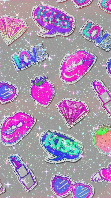 Girl Glitter Wallpaper