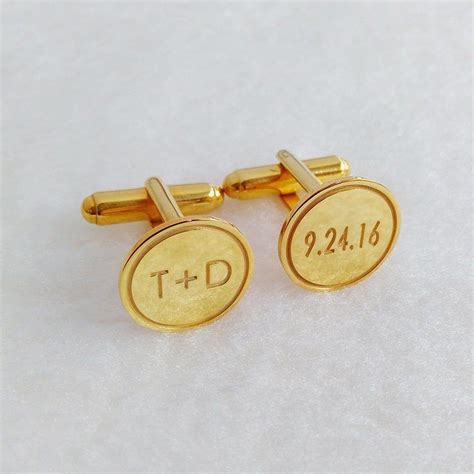 Personalized Wedding Cufflinksgroom Wedding Cufflinksdate - Etsy ...