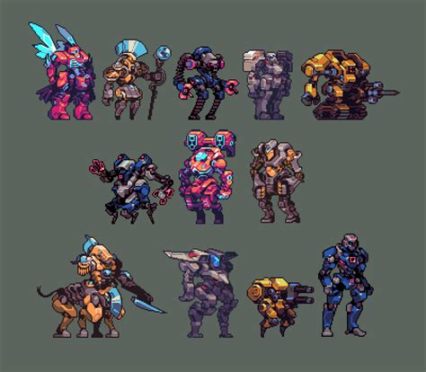 Choose your Mecha [OC] : PixelArt | Pixel art characters, Pixel art design, Pixel art tutorial