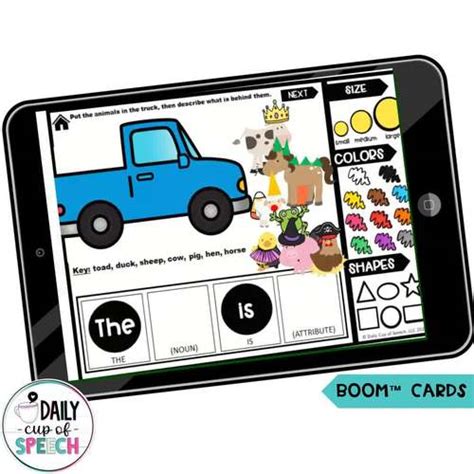 Little Blue Truck Halloween Speech Therapy Companion by Daily Cup of Speech