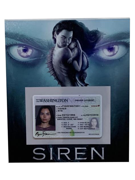 "Siren" - Ryn Fisher (Eline Powell) Drivers License — Production Treasures