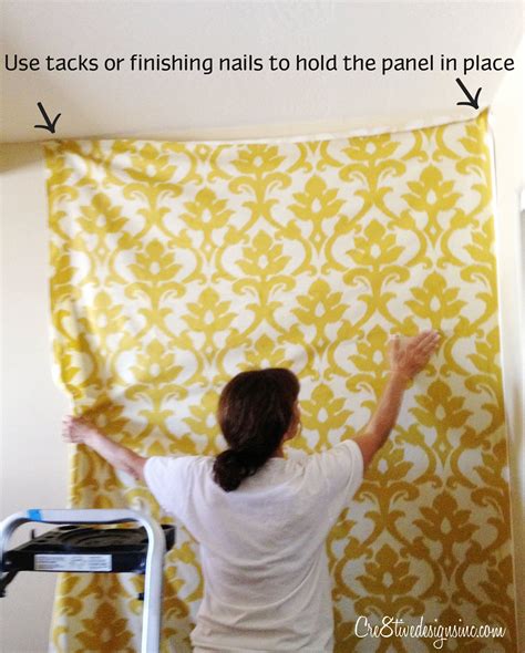 How to wallpaper with fabric using starch | Fabric wall, Home diy, Decor