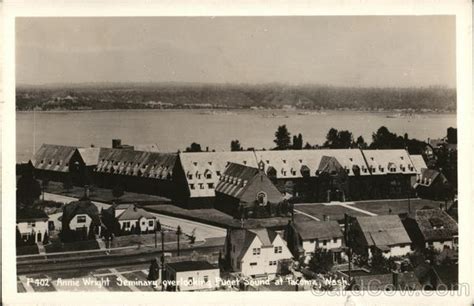 Annie Wright Seminary over looking Puget Sound at Tacoma, Wash ...