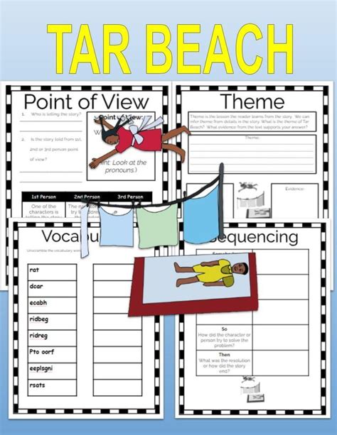 Tar Beach Reading Comprehension | Reading comprehension, Reading comprehension activities ...