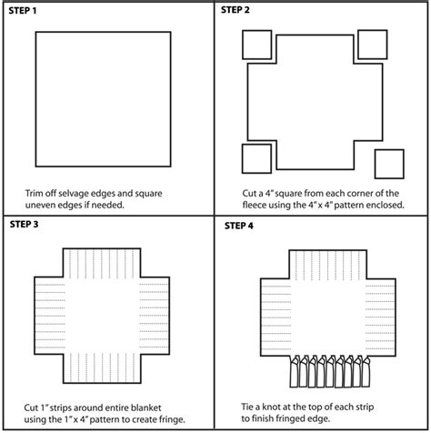 How To Make A Fleece Blanket With Knots - Belinda Berube's Coloring Pages