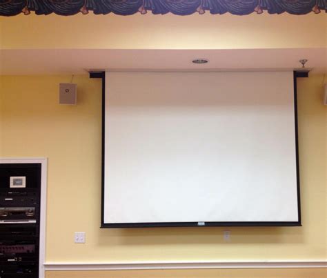 Retractable In Ceiling Projector Screen #hometheaterdiy # ...