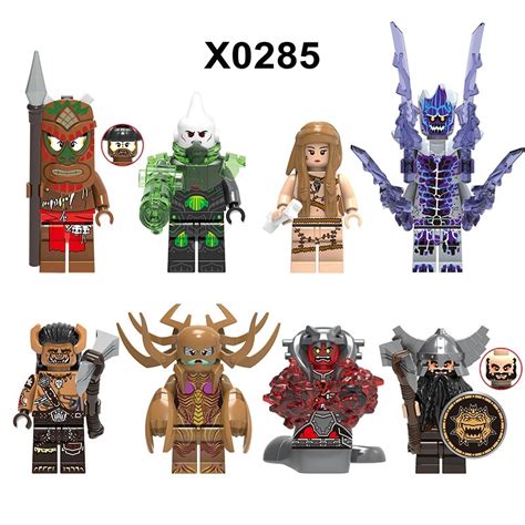 8PCS/Lot World of Warcraft Minifigures Minfigs Fit Lego