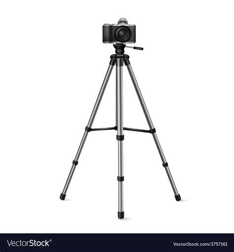 Camera on a tripod Royalty Free Vector Image - VectorStock