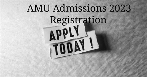 AMU Admission 2023 Registration begins, Application Form Direct Link Here @amucontrollerexams ...