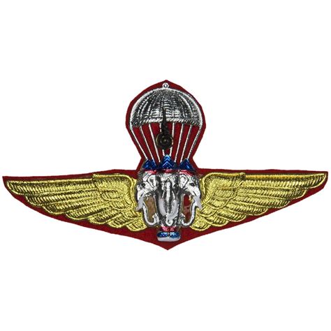 Thailand Army Basic Parachute Wings Parachute jump wings or badge