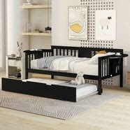 Wooden Daybed with Trundle Bed and Two Storage Drawers, Aukfa Extendable Bed Daybed,Sofa Bed for ...