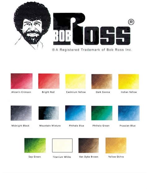 Bob Ross Joy of Painting Landscape Oil Paint 200ml Tubes - 14 Colours Available | eBay | Oil ...