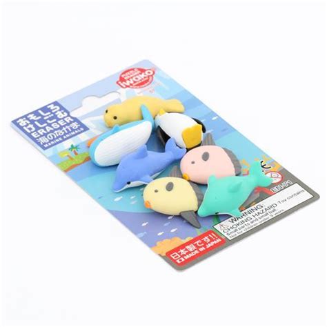 Iwako erasers marine animals 7 pieces set - modeS4u