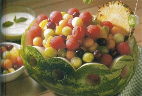 Recipes and Tips To Fight M.S.: Festive Melon Bowl