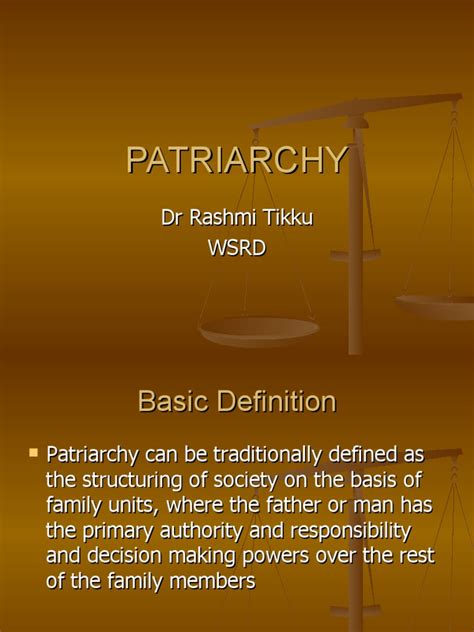 Patriarchy