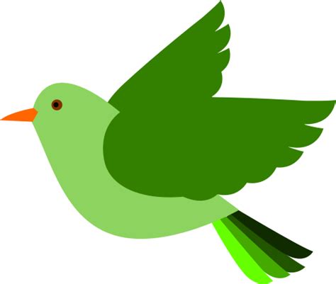 Green Bird Clipart