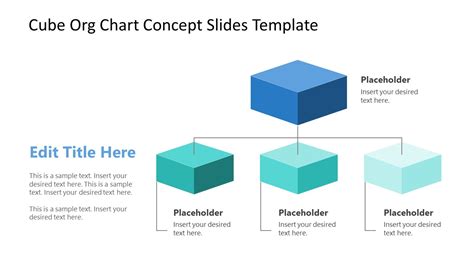 Cube Org Chart PowerPoint Template - SlideModel