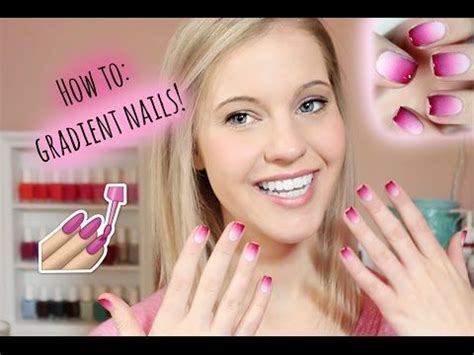 How to do Gradient Nails! Pink + Maroon ♥ - YouTube | Gradient nails, Pink nails, Nails