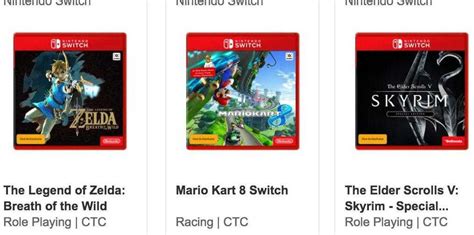 [Updated]: Nintendo Switch Listings on EB Games Confirm Skyrim, Mario ...