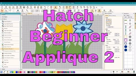 Hatch Embroidery Software Class:Step by Step beginner applique lesson! | Embroidery software ...