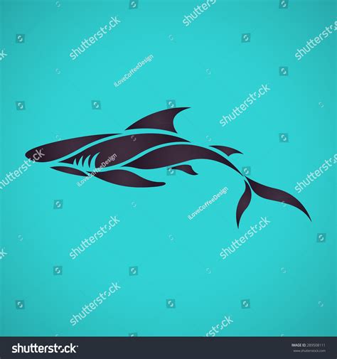 Shark Logo Vector Stock Vector (Royalty Free) 289508111 | Shutterstock